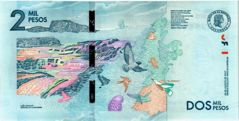 КОЛУМБИЯ 2000 ПЕСО мини 2