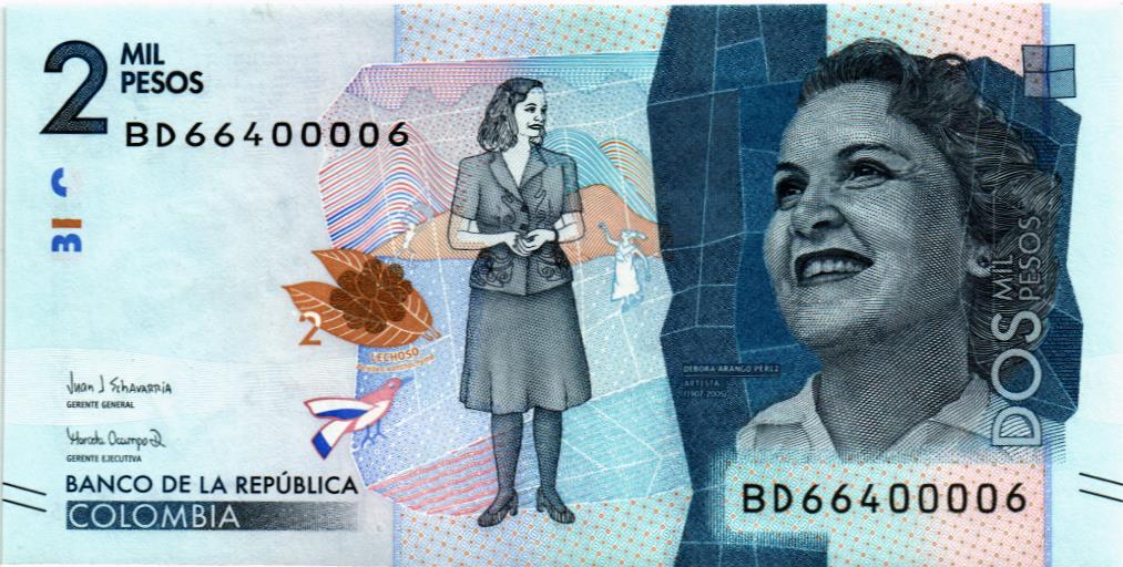 КОЛУМБИЯ 2000 ПЕСО мини 1