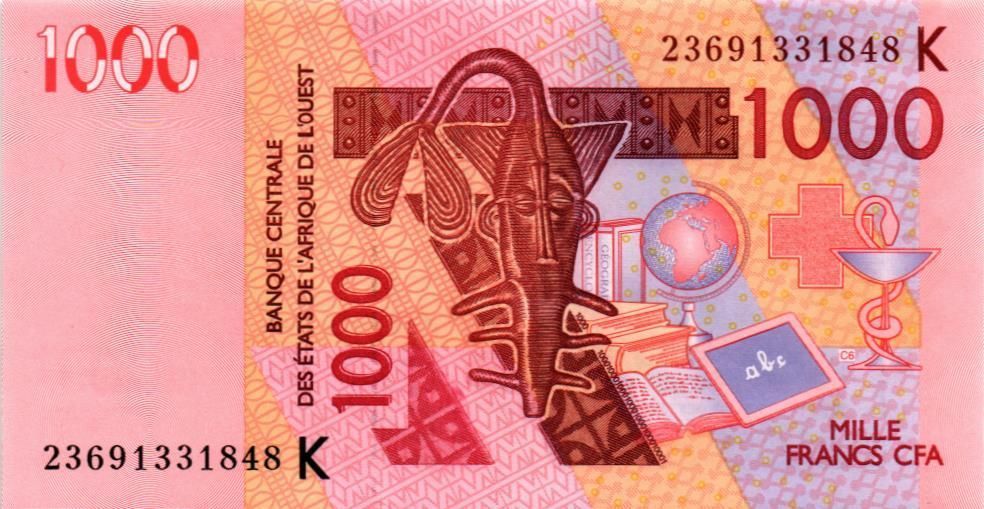 WAS - СЕНЕГАЛ 1000 ФРАНКОВ (K) мини 1