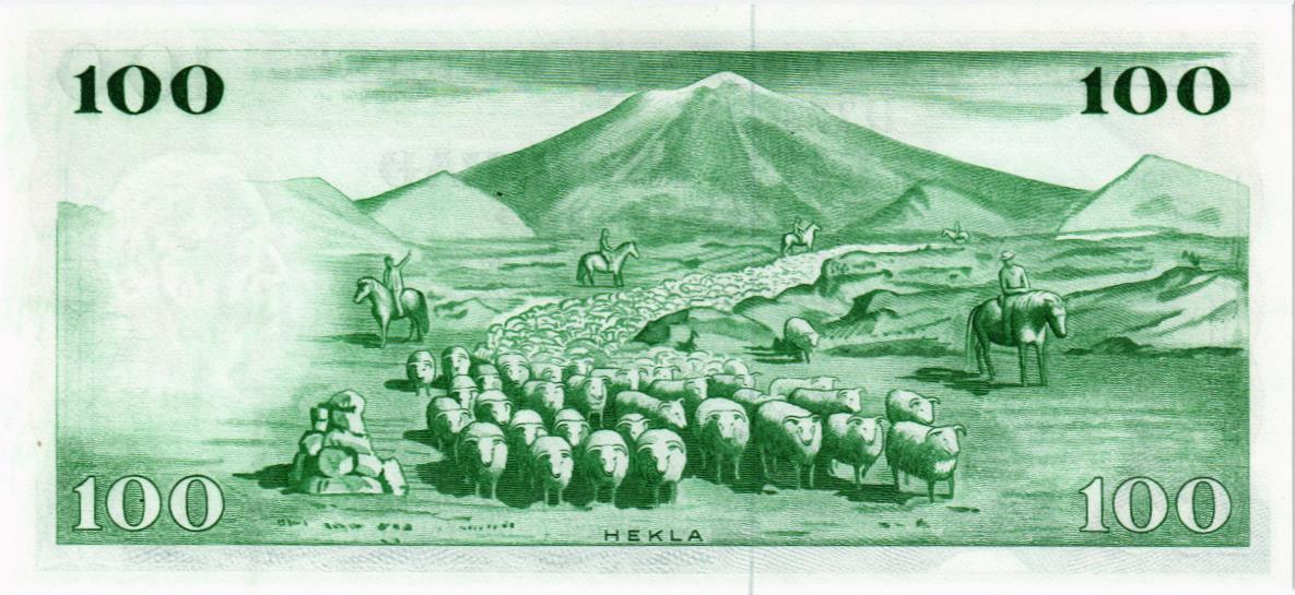 ИСЛАНДИЯ 100 КРОН мини 2