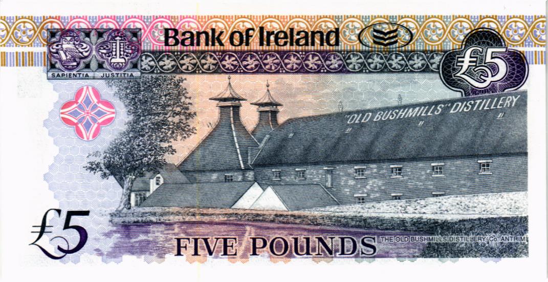 СЕВЕРНАЯ ИРЛАНДИЯ 5 ФУНТОВ (BANK OF IRELAND) мини 2