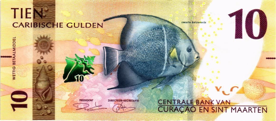 КЮРАСАО И СИНТ-МАРТЕН 10 ГУЛЬДЕНОВ