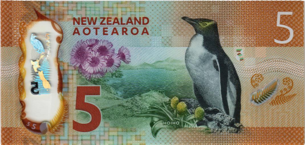 НОВАЯ ЗЕЛАНДИЯ 5 ДОЛЛАРОВ мини 2