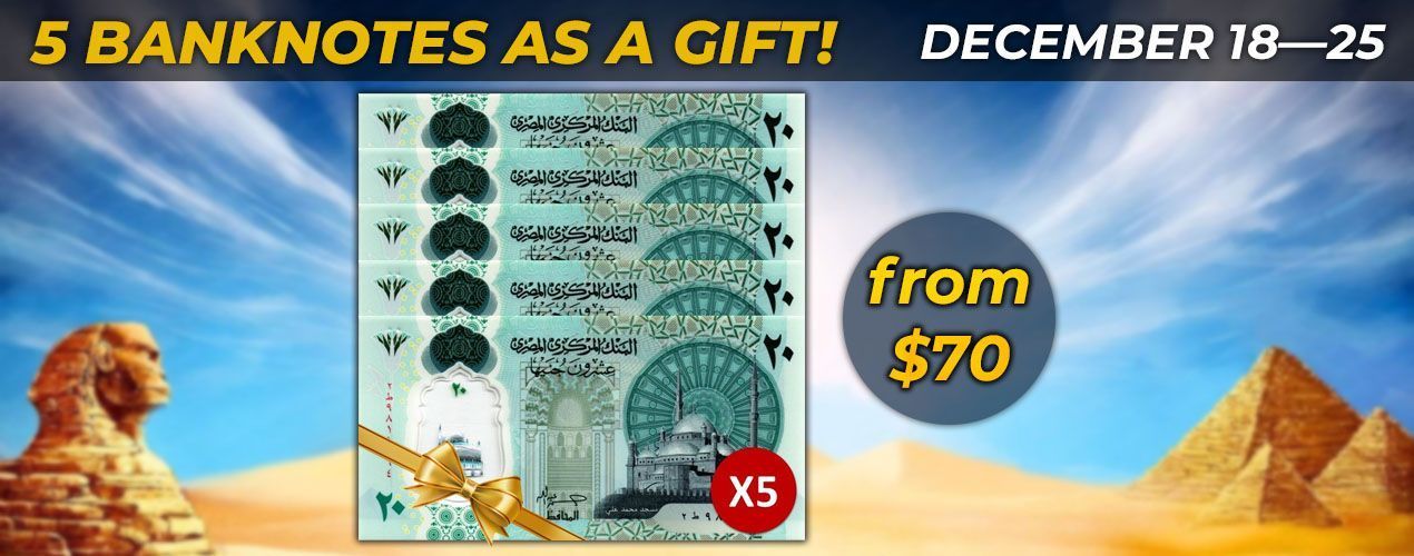 5 banknotes as a gift!