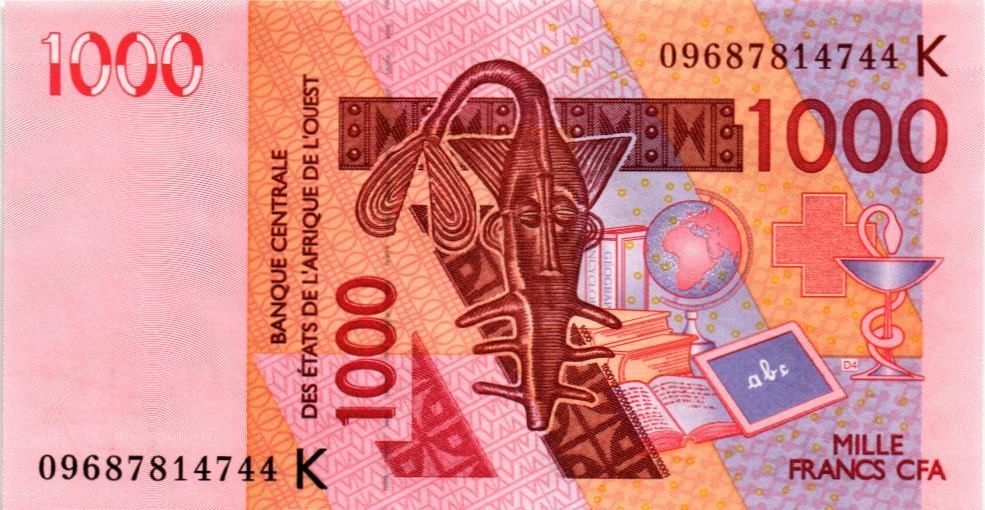 WAS - СЕНЕГАЛ 1000 ФРАНКОВ (K) мини 1