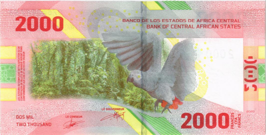 CAS - ЦЕНТРАЛЬНАЯ АФРИКА 2000 ФРАНКОВ мини 2