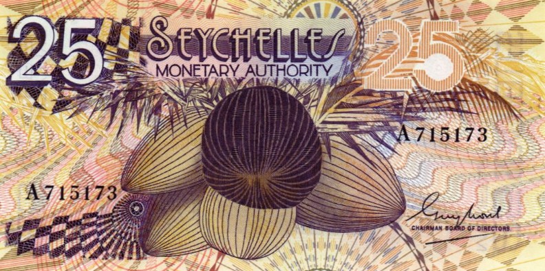 СЕЙШЕЛЬСКИЕ ОСТРОВА 25 РУПИЙ мини 1