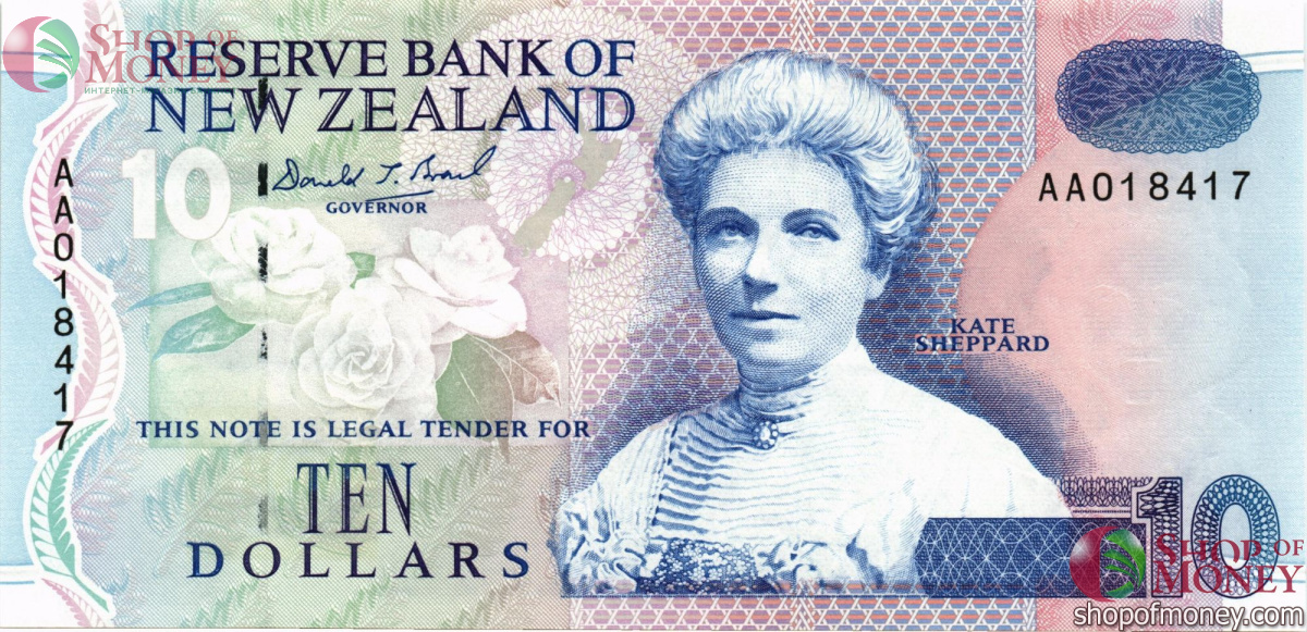 НОВАЯ ЗЕЛАНДИЯ 10 ДОЛЛАРОВ 1