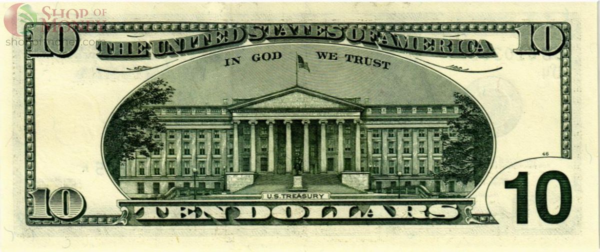 США 10 ДОЛЛАРОВ (D4 - КЛИВЛЕНД, REPLACEMENT) 2