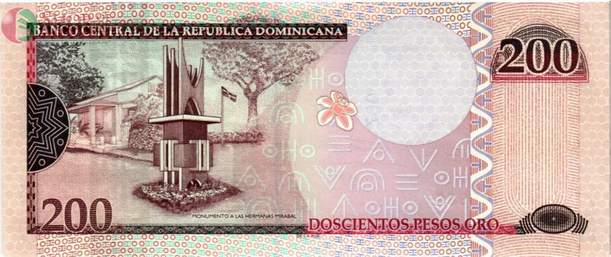 ДОМИНИКАНСКАЯ РЕСПУБЛИКА 200 ПЕСО (НИЗКИЙ НОМЕР) 2