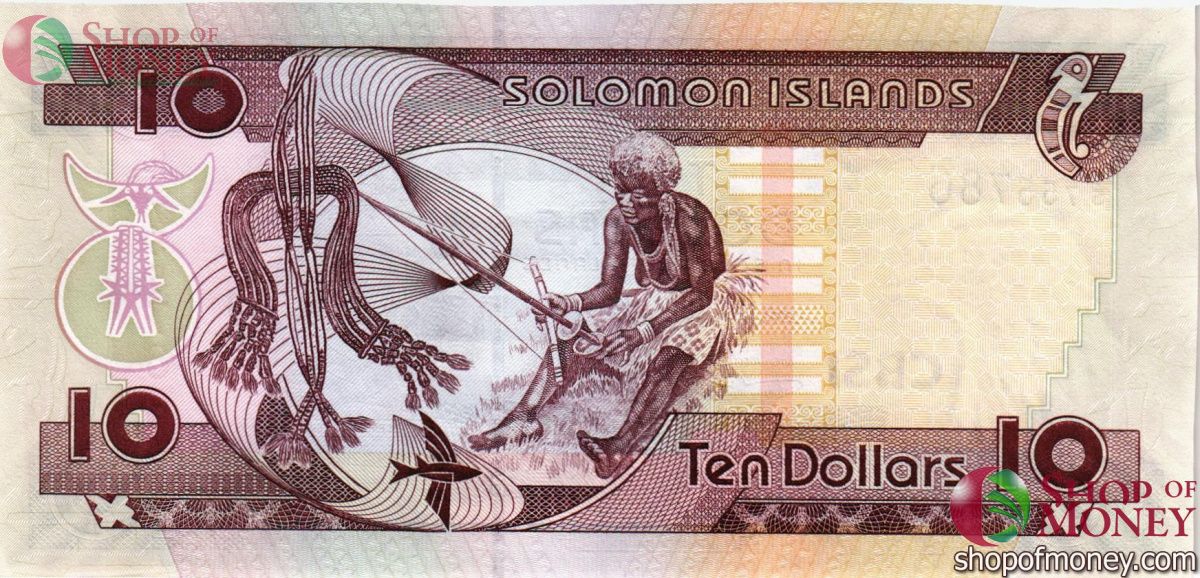 СОЛОМОНОВЫ ОСТРОВА 10 ДОЛЛАРОВ -C/5- СЕРИЯ 2
