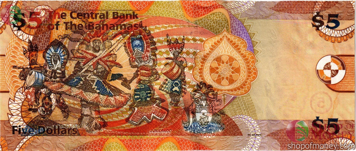 БАГАМСКИЕ ОСТРОВА 5 ДОЛЛАРОВ 2