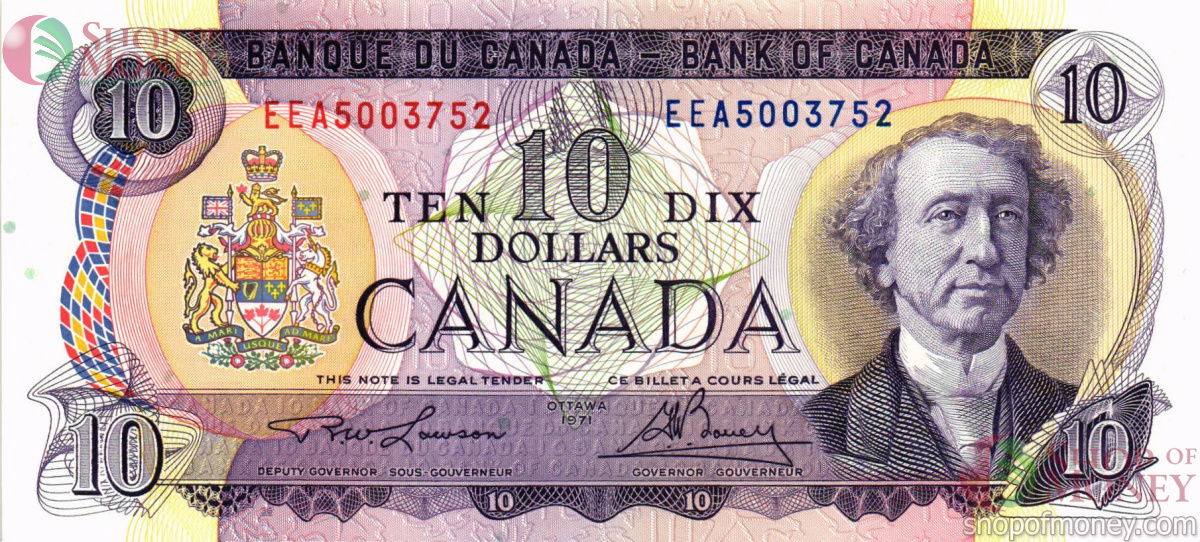 КАНАДА 10 ДОЛЛАРОВ 1
