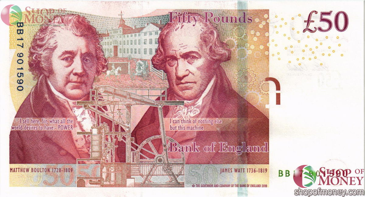 ВЕЛИКОБРИТАНИЯ/АНГЛИЯ 50 ФУНТОВ 2