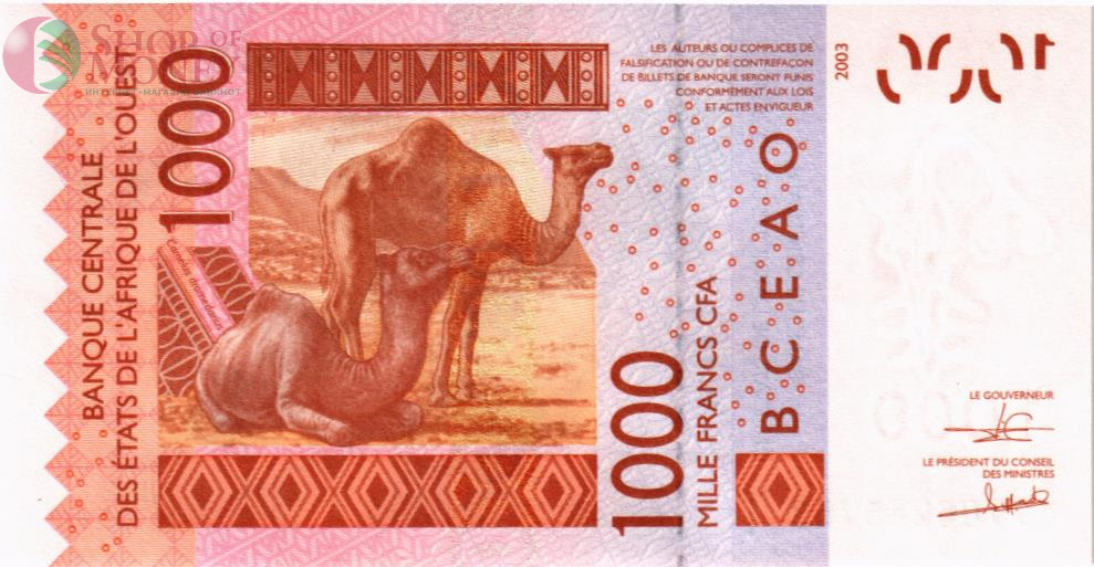 WAS - ТОГО 1000 ФРАНКОВ (T) 2