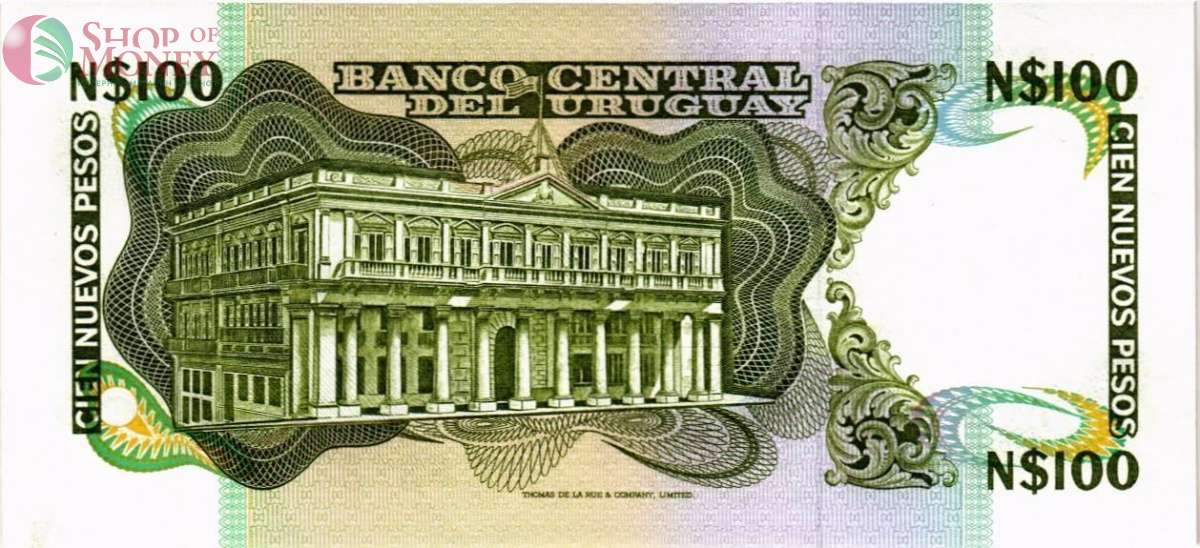 УРУГВАЙ 100 ПЕСО (-G- ПРЕФИКС) 2