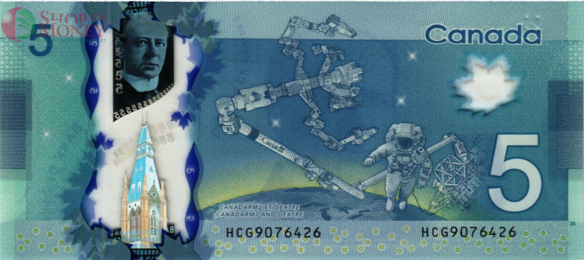 КАНАДА 5 ДОЛЛАРОВ 2