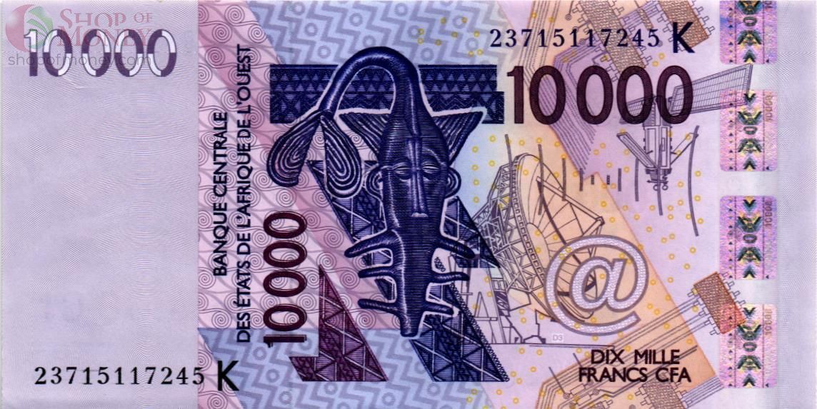 WAS - СЕНЕГАЛ 10000 ФРАНКОВ (K) 1