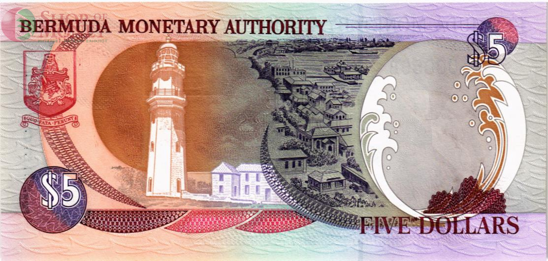 БЕРМУДСКИЕ ОСТРОВА 5 ДОЛЛАРОВ 2