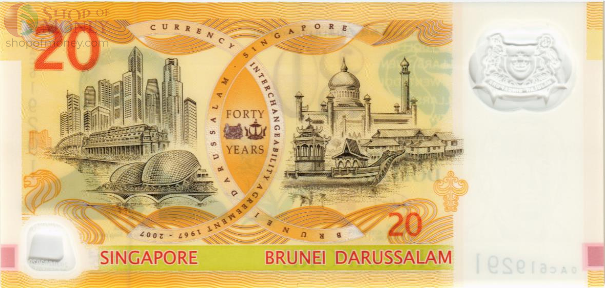 СИНГАПУР 20 ДОЛЛАРОВ 2