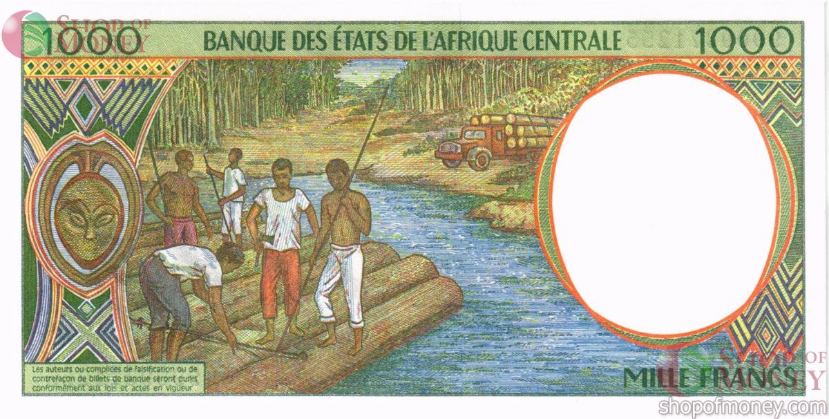 CAS - ЦАР 1000 ФРАНКОВ (F) 2