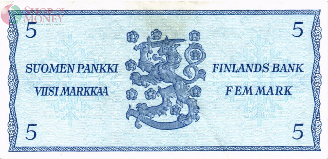 ФИНЛЯНДИЯ 5 МАРОК (Litt. B) 2