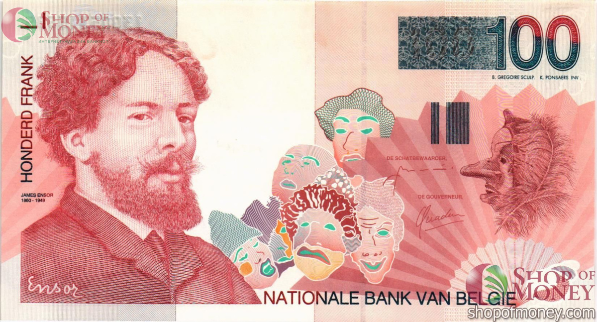 БЕЛЬГИЯ 100 ФРАНКОВ 1