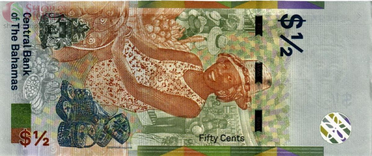 БАГАМСКИЕ ОСТРОВА 1/2 ДОЛЛАРА 2