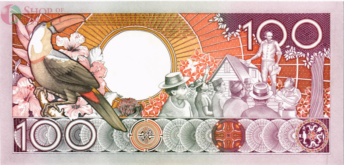 СУРИНАМ 100 ГУЛЬДЕНОВ 2