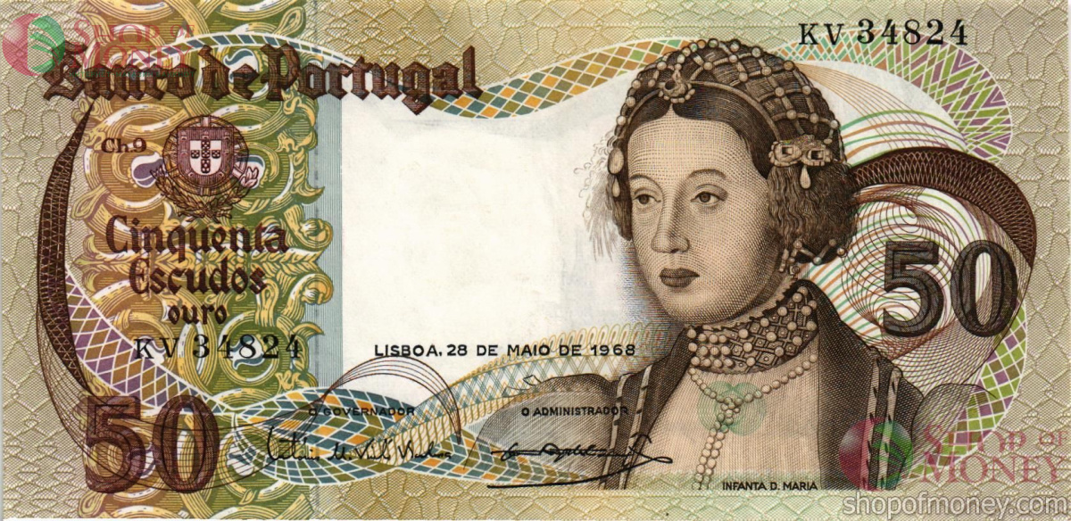 ПОРТУГАЛИЯ 50 ЭСКУДО 1