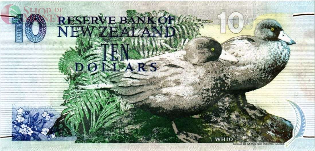 НОВАЯ ЗЕЛАНДИЯ 10 ДОЛЛАРОВ (-AA-) 2