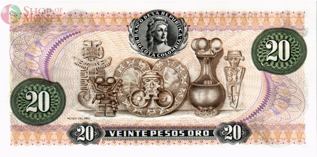 КОЛУМБИЯ 20 ПЕСО (01.01.1983) 2