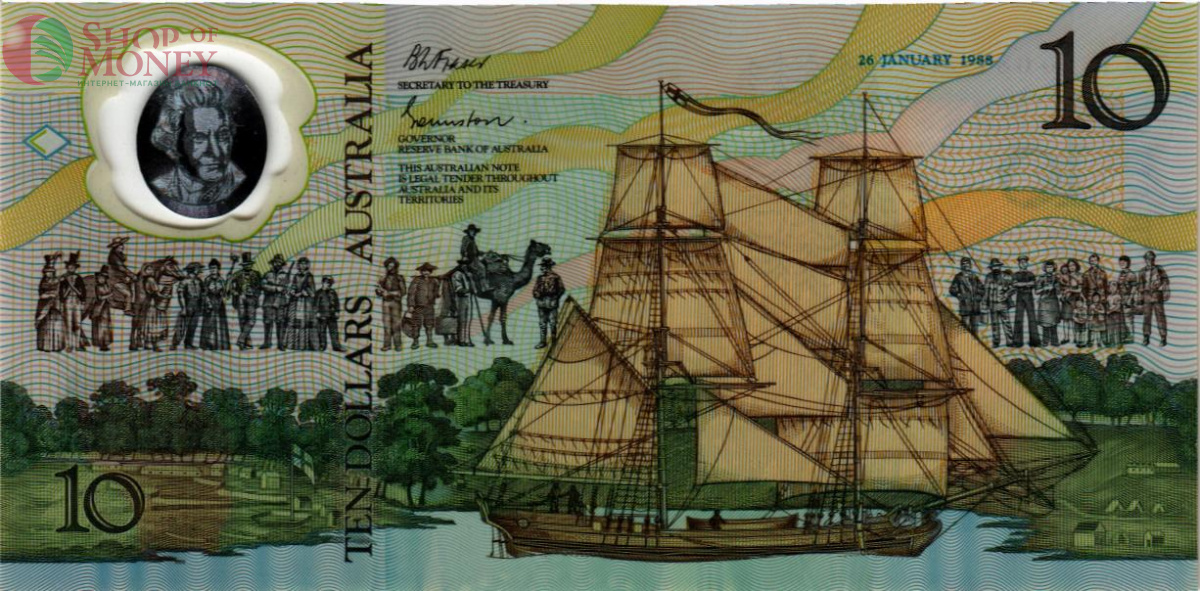 АВСТРАЛИЯ 10 ДОЛЛАРОВ (AA) 2