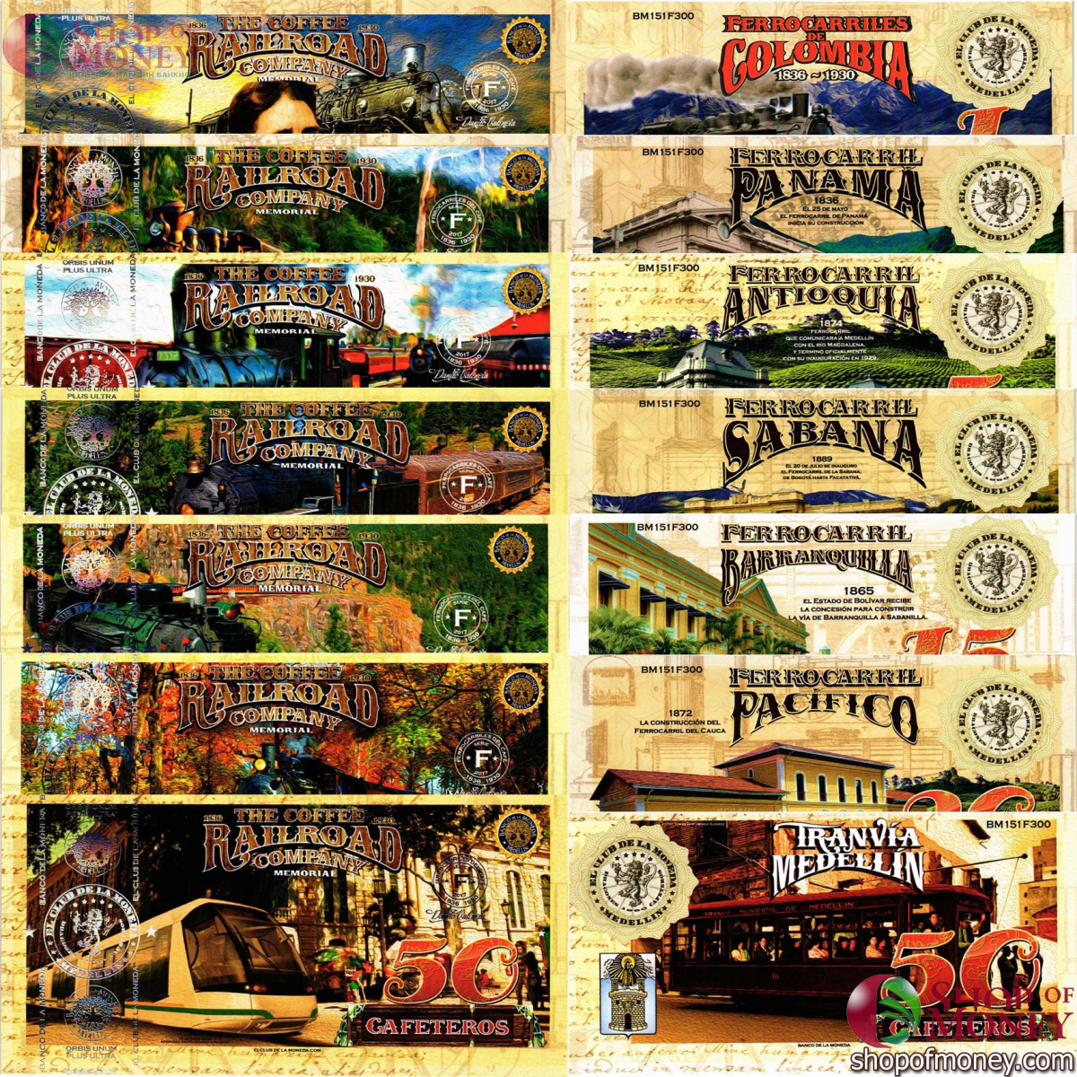 КОЛУМБИЯ КАФЕТЕРОС (RAILROAD) 1