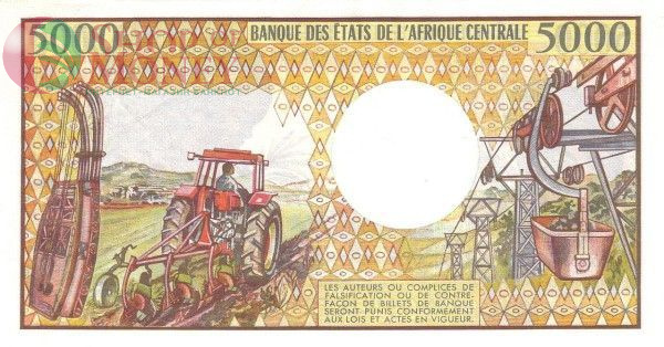 ЧАД 5000 ФРАНКОВ 2