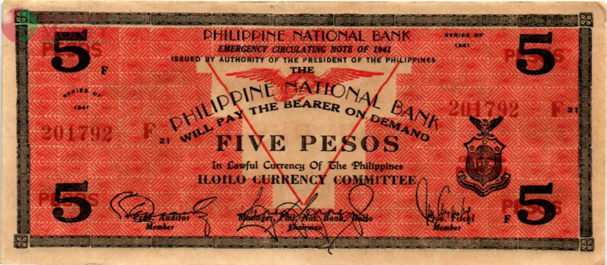 ФИЛИППИНЫ 5 ПЕСО (F) (N90) 1