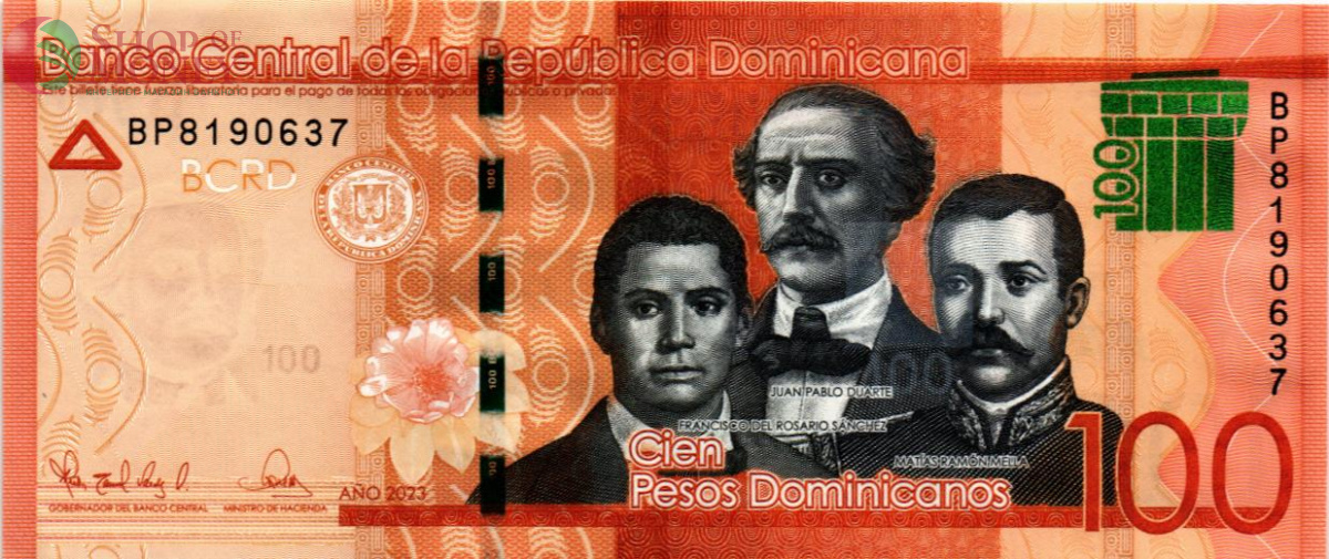 ДОМИНИКАНСКАЯ РЕСПУБЛИКА 100 ПЕСО 1