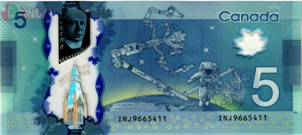 КАНАДА 5 ДОЛЛАРОВ 2