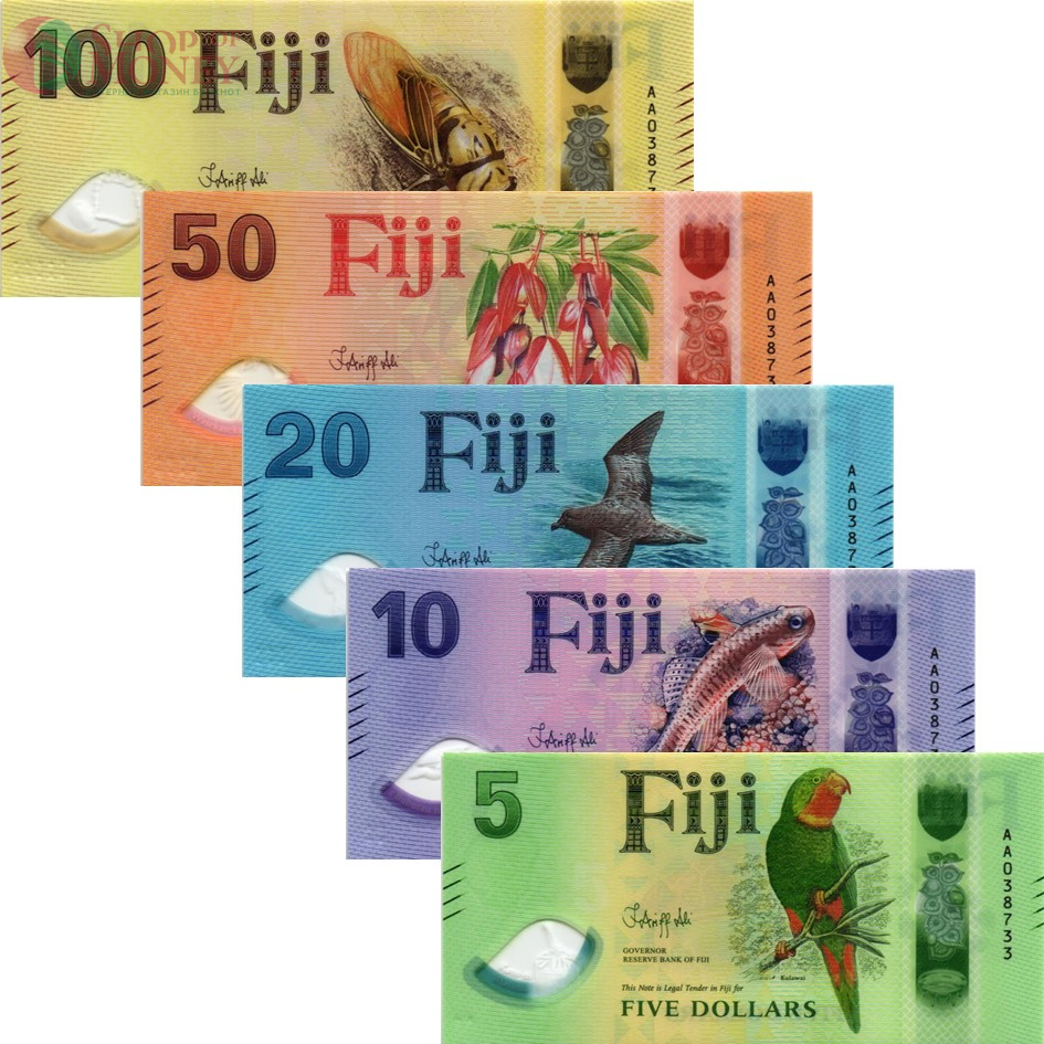 ФИДЖИ НАБОР 5 10 20 50 100 ДОЛЛАРОВ 1