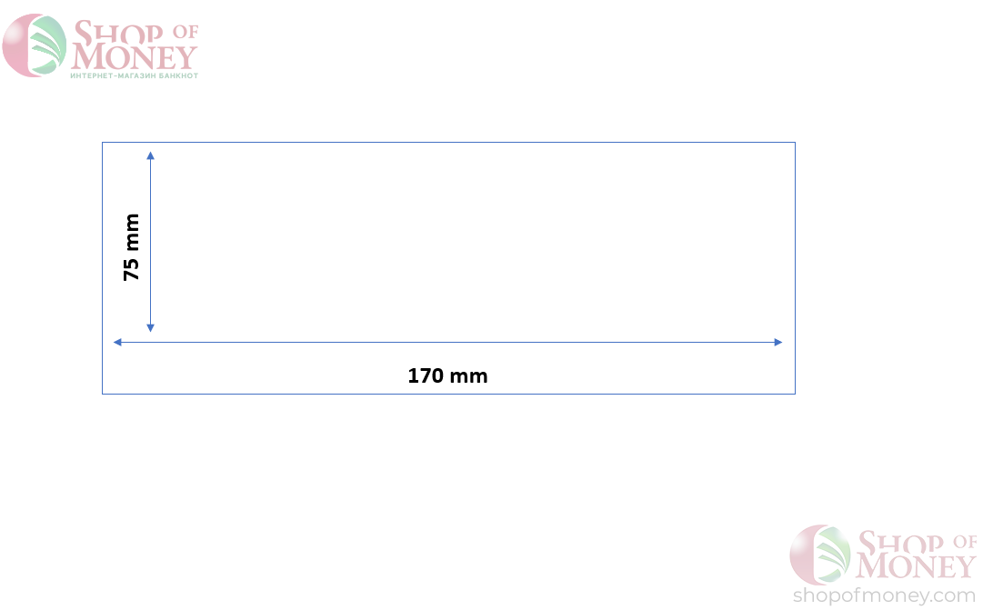 ХОЛДЕР ДЛЯ БАНКНОТ № 5.5 (75 mm x 170 mm) - 50 шт 3