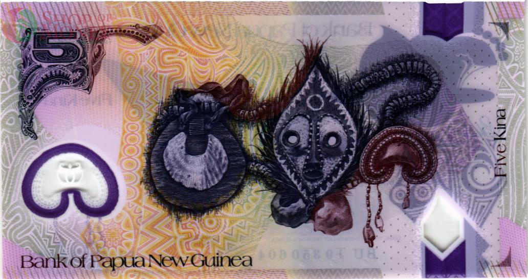 ПАПУА-НОВАЯ ГВИНЕЯ 5 КИНА 2