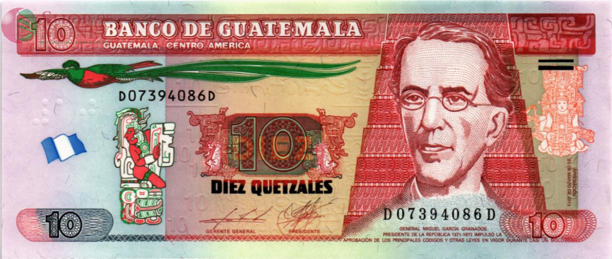 ГВАТЕМАЛА 10 КЕТСАЛЬ 1