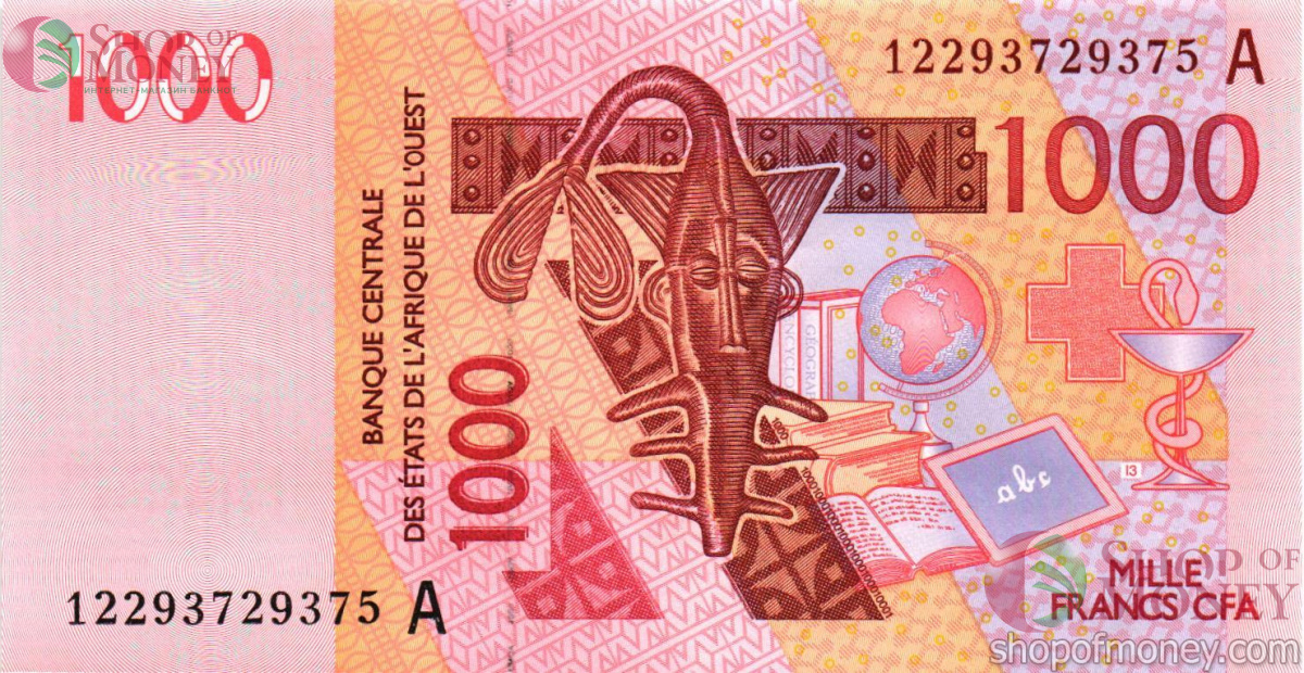 КОТ-Д'ИВУАР 1000 ФРАНКОВ 1