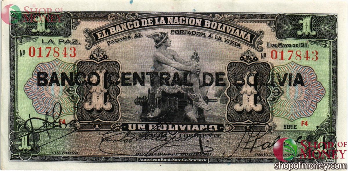 БОЛИВИЯ 1 БОЛИВИАНО 1