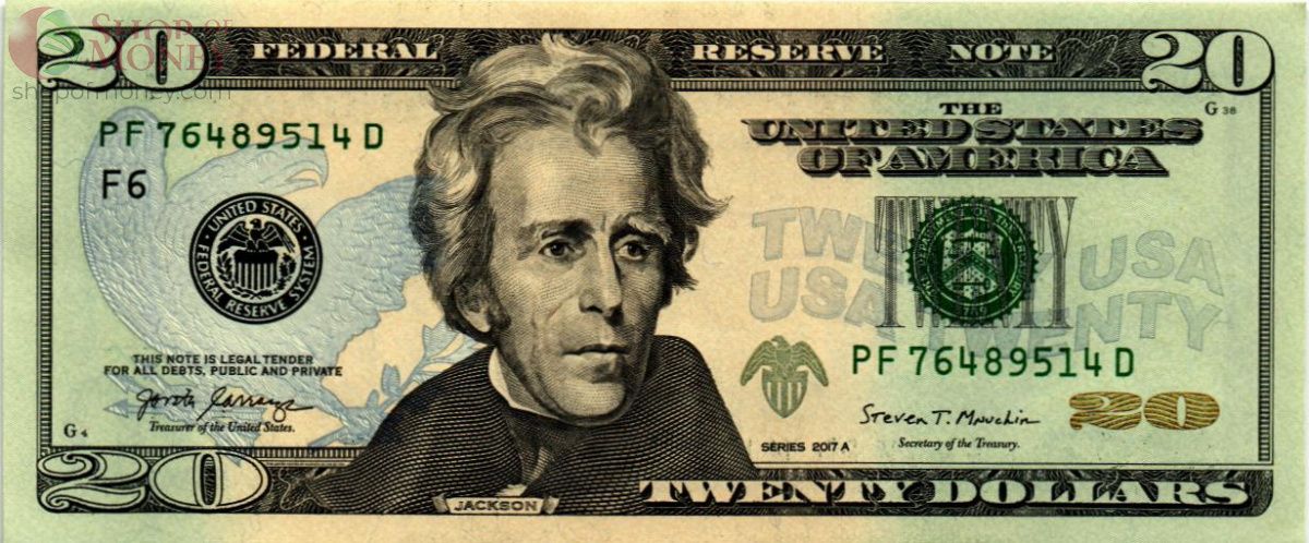 США 20 ДОЛЛАРОВ (F - АТЛАНТА) 1
