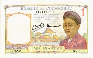 ФРАНЦУЗСКИЙ ИНДОКИТАЙ 1 ПИАСТР 1