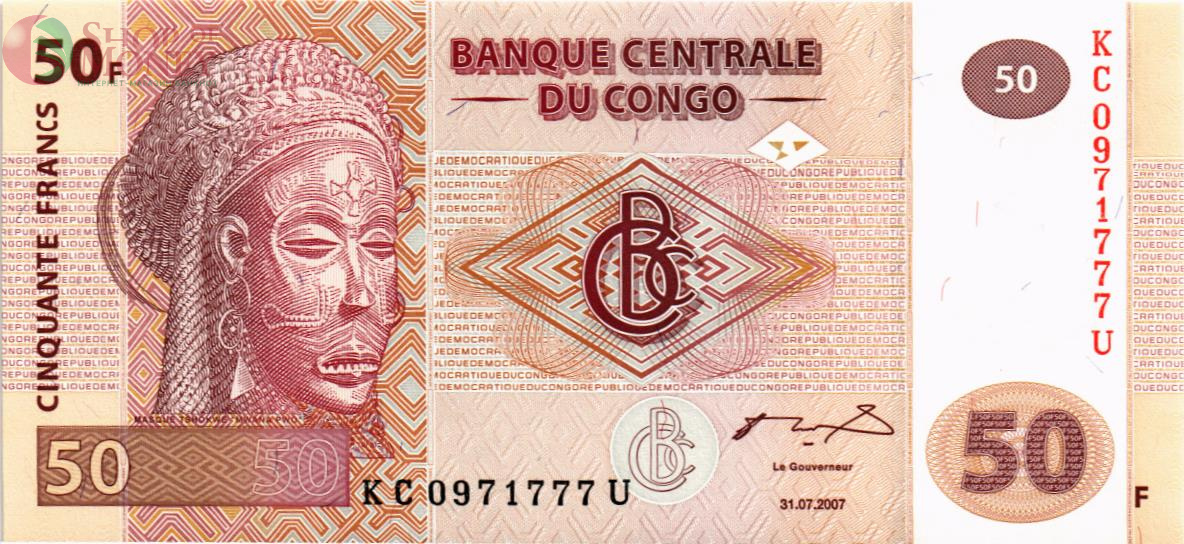 КОНГО ДР 50 ФРАНКОВ 1