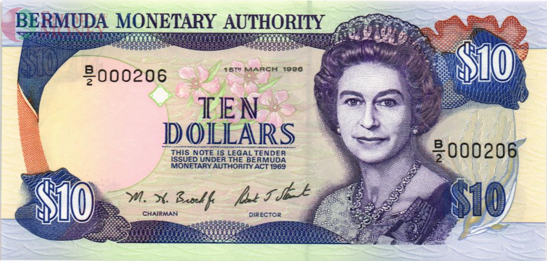 БЕРМУДСКИЕ ОСТРОВА 10 ДОЛЛАРОВ 1
