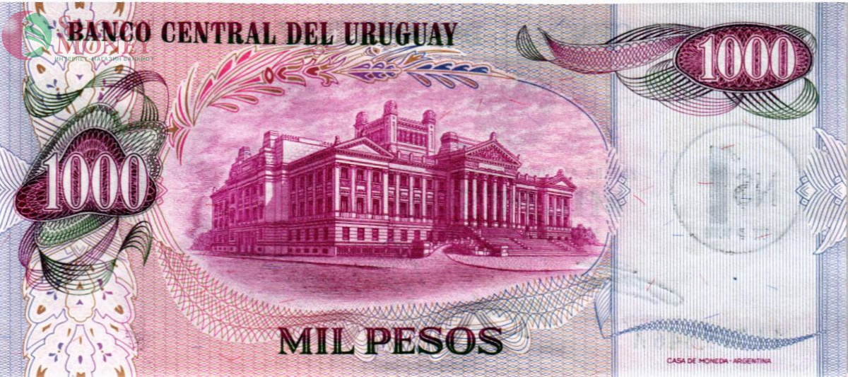 УРУГВАЙ 1 ПЕСО (НАДПЕЧАТКА) 2