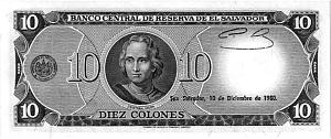 САЛЬВАДОР 10 КОЛОН (21.07.1980 - 10.12.1980) 2